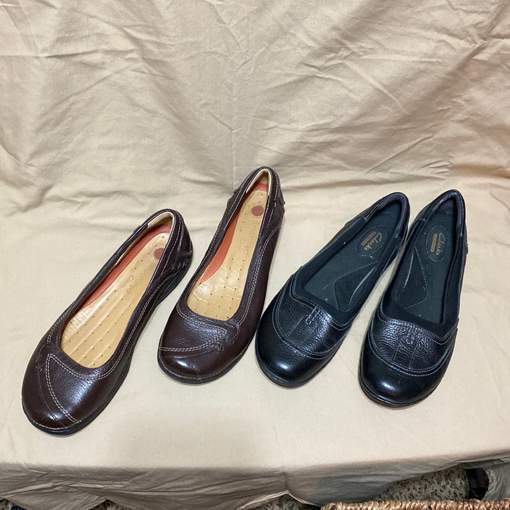 Clarks 2 Pair of shoes Comfortable. Size 11